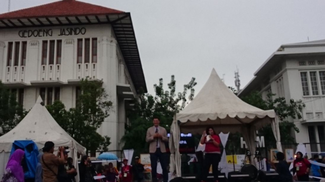 Perayaan Hari HAM di Kota Tua, Jakarta