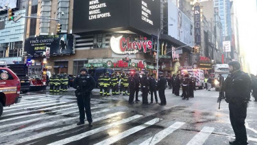 Lokasi ledakan bom di Manhattan, New York.
