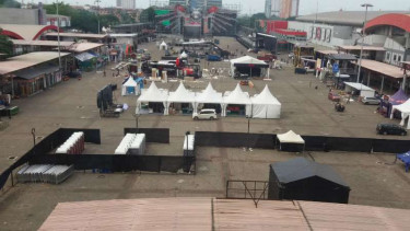 Tempat penyelenggaraan Djakarta Warehouse Project (DWP) 2017.