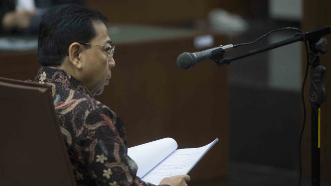 Sidang eksepsi Setya Novanto
