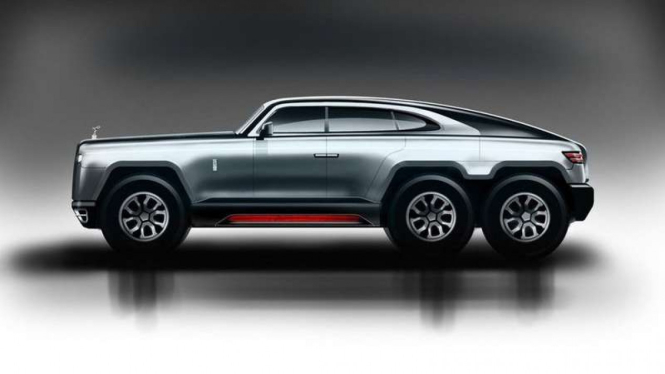Render Rolls Royce enam roda.