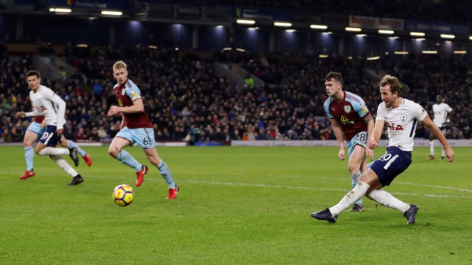 Striker Tottenham Hotspur, Harry Kane cetak hattrick ke gawang Burnley