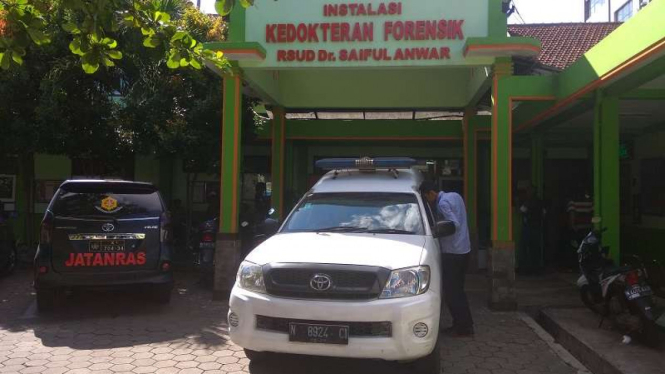 Suasana di kamar jenazah RSSA Malang.