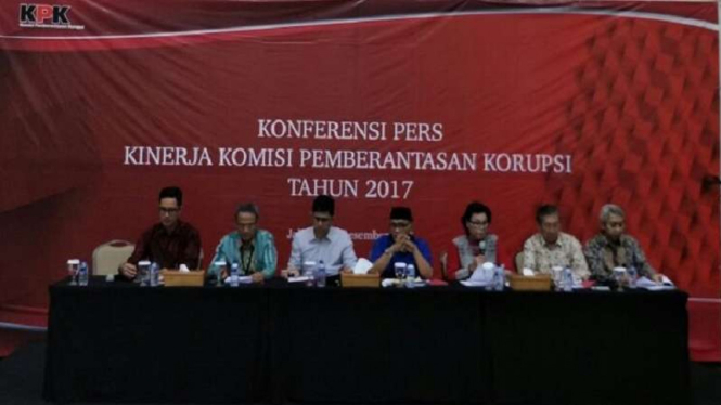 Konferensi pers kinerja KPK tahun 2017