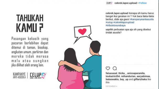 Kampanye Celup, Cekrek, Lapor, Upload