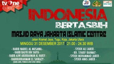  Program Indonesia Bertasbih tvOne yang akan ditayangkan menyambut tahun baru 2018