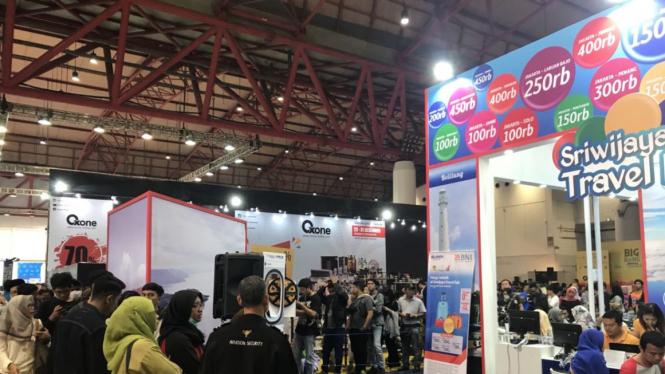 Booth Sriwijaya Air Travel Fair di BigBang 2017