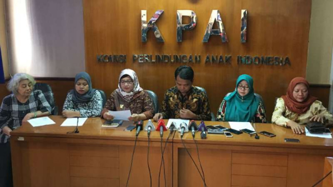 Jumpa pers Komisi Perlindungan Anak Indonesia (KPAI).