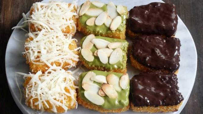 Pisang nugget buatan rumah.