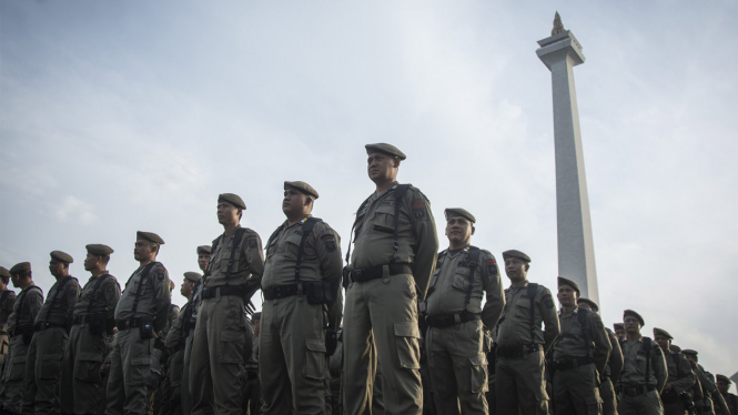 Ilustrasi Satpol PP DKI Jakarta.