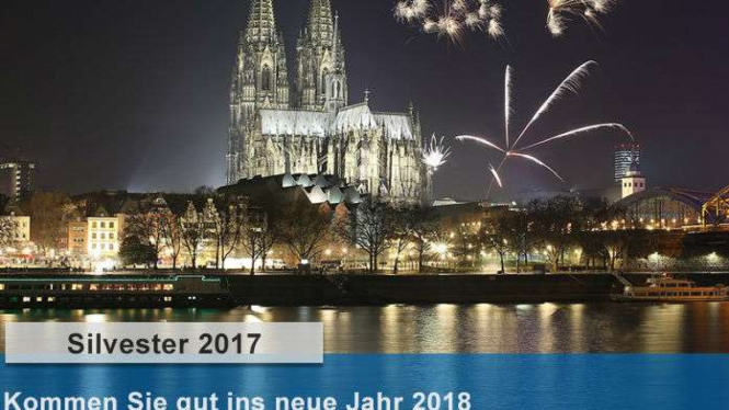 Ucapan selamat tahun baru 2017 dari Kepolisian Cologne