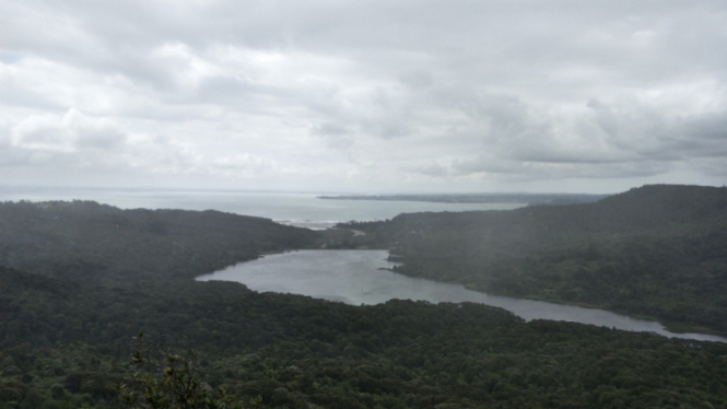 Pemandangan dari Arataki Visitor Centre, Auckland, Selandia Baru.