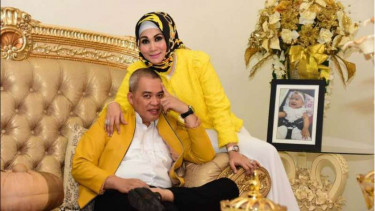 Wakil Wali Kota Gorontalo Charles Budi Doku dan istrinya Sherly Djou