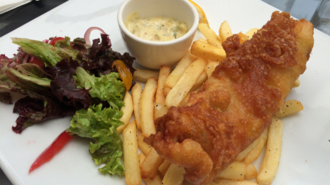 Fish and chips di Selandia Baru.