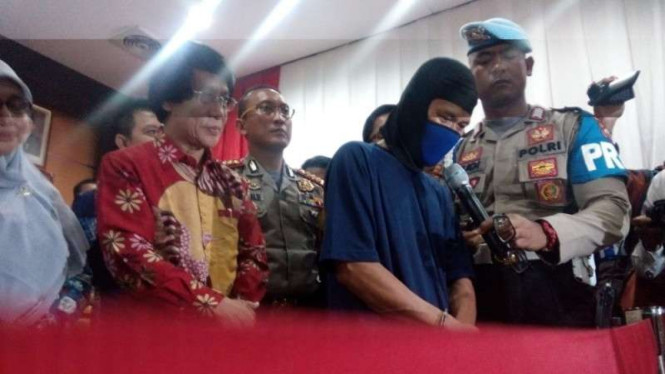 Tersangka pencabulan puluhan bocah di Tangerang, Wawan alias Babeh.