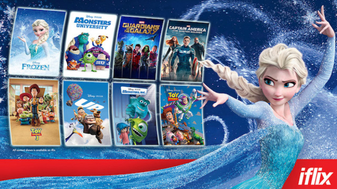 Judul-judul seru dari Disney, Pixar & Marvel di iflix.