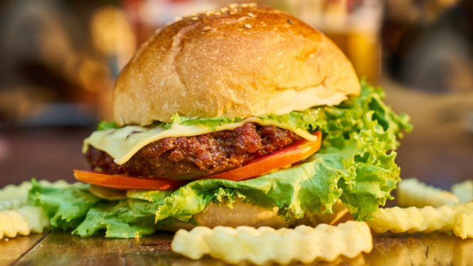 Ilustrasi burger.