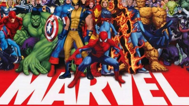 Para superhero Marvel.