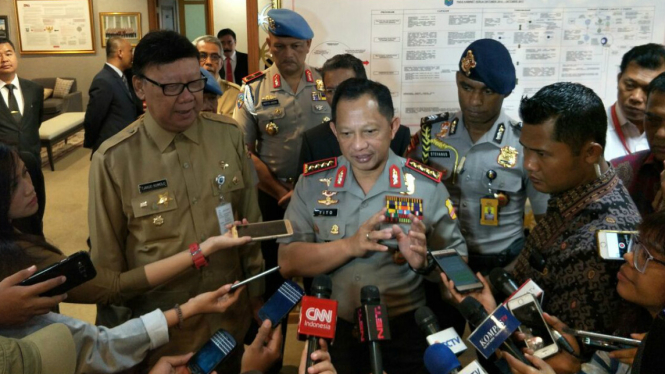 Kapolri Jenderal Tito Karnavian dan Mendagri Tjahjo Kumolo