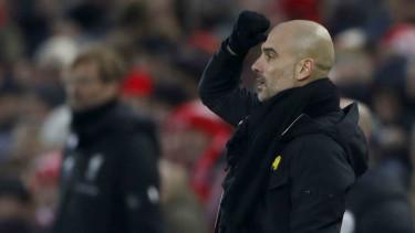 Manajer Manchester City, Josep Guardiola.
