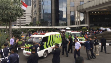 Kondisi Terkini Robohnya Gedung Bursa Efek Indonesia (BEI).