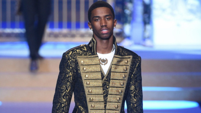 Christian Combs di runway