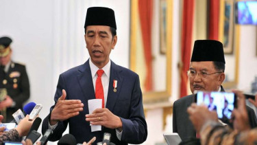 Presiden Joko Widodo bersama Wapres Jusuf Kalla.