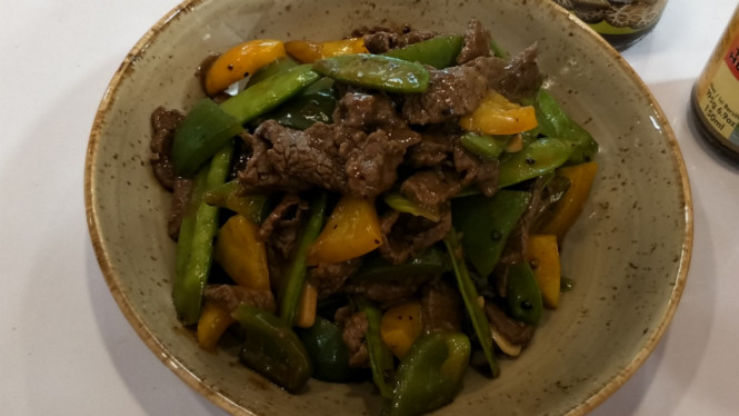 Sapi lada hitam paprika.