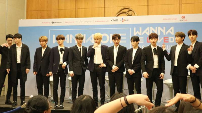 Boyband WANNA ONE gelar fan meeting di Jakarta