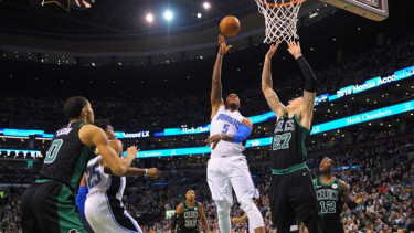 Laga NBA antara Boston Celtics melawan Orlando Magic 