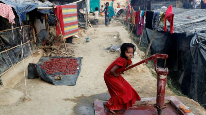 Kamp pengungsian Rohingya di Cox's Bazar, Bangladesh