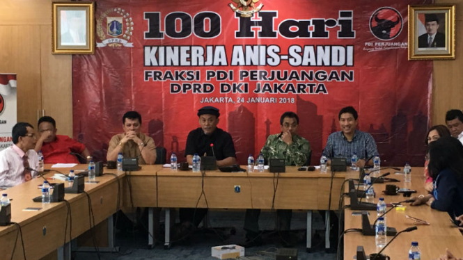 PDIP kritik pemerintahan Anies-Sandi di 100 hari kerja