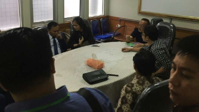 Gracia Indri dan David NOAH saat mediasi