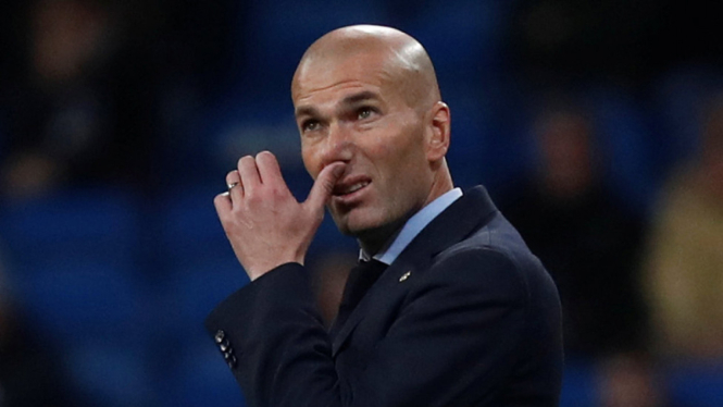 Pelatih Real Madrid, Zinedine Zidane.