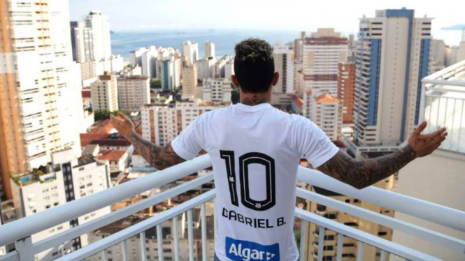 Penyerang Santos, Gabriel Barbosa atau Gabigol.