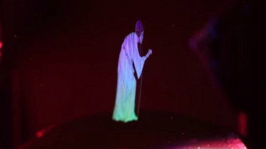 Hologram 3D karakter Star Wars, Putri Leia