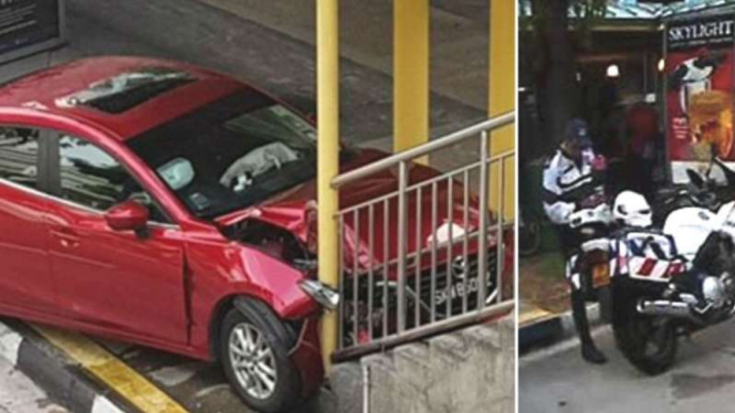 Kecelakaan mobil diduga akibat kecoak