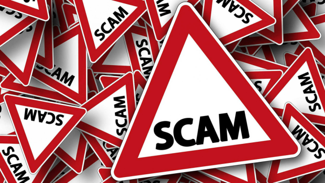 Ilustrasi scammer.