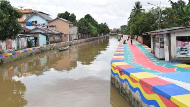Sekanak bersolek menjadi destinasi wisata baru di Palembang, Sumatera Selatan.