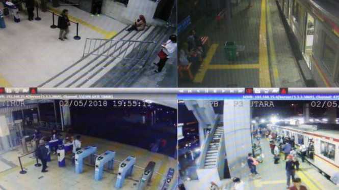 Rekaman Listrik Stasiun Depok Baru.