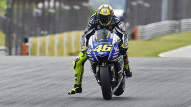 Pembalap Movistar Yamaha, Valentino Rossi.