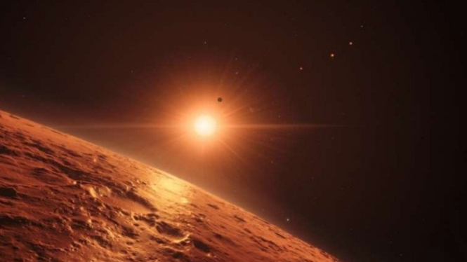 Salah satu Planet Trappist-1.