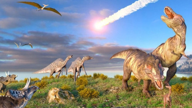 Ilustrasi dinosaurus.