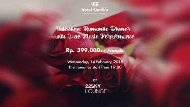 Rayakan Hari Valentine di 22 Sky Lounge