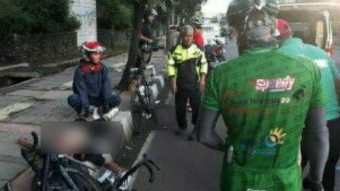 Korban Tabrak Lari di Gatot Subroto.