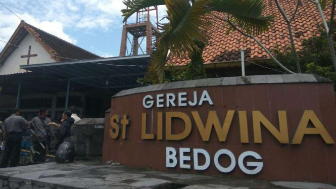Gereja St. Lidwina, Bedog, Sleman yang menjadi lokasi serangan.