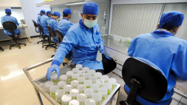 Peneliti bekerja di laboratorium