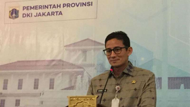 Wakil Gubernur DKI Jakarta Sandiaga Uno.