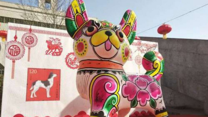 Perayaan imlek di China.