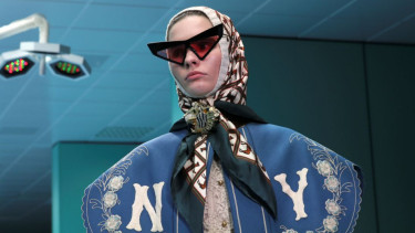 Model Gucci di Milan Fashion Wekk